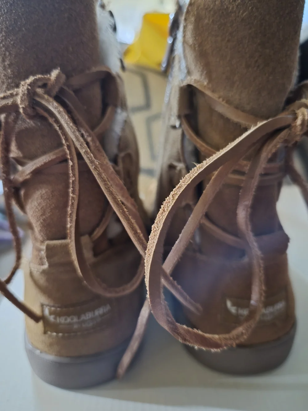 Women's Koolaburra By Ugg Chestnut Suede Shearling-Lined Winter Boots